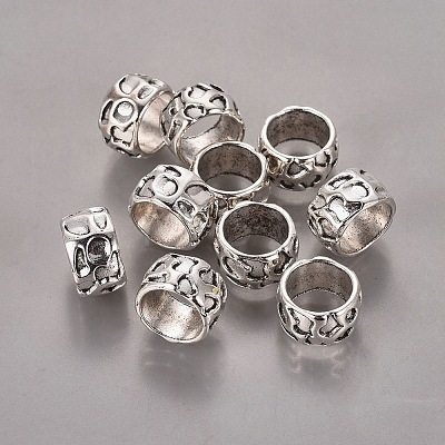 Rondelle Tibetan Style Alloy Beads LS-LF10982Y-1