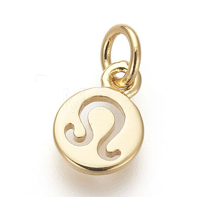 Brass Charms ZIRC-E152-39G-G-RS-1