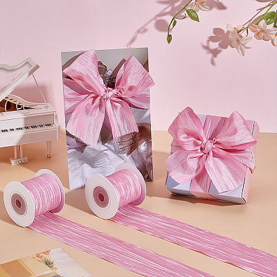 Polyester Wrinkle Ribbons OCOR-WH0078-501A-1