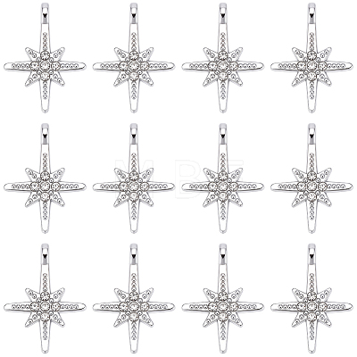 30Pcs Alloy with Rhinestone Pendants FIND-SC0023-34P-1