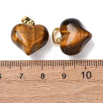 Natural Tiger Eye Pendants G-B188-04G-05-1