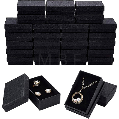 30Pcs Texture Paper Necklace Gift Boxes OBOX-BC0001-09-1