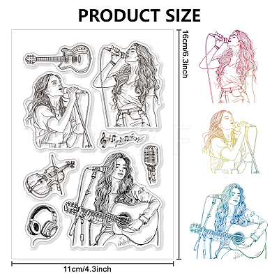 PVC Plastic Clear Stamps DIY-WH0631-0154-1