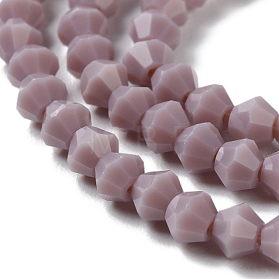 Opaque Solid Color Imitation Jade Glass Beads Strands GLAA-F029-P4mm-13-1