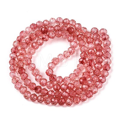 Transparent Glass Beads Strands X-GLAA-T023-4mm-A13-1