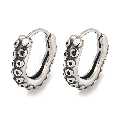 316 Surgical Stainless Steel Hoop Earrings EJEW-D096-09K-AS-1