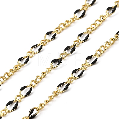 Brass Enamel Figaro Chains CHC-L053-09G-01-1