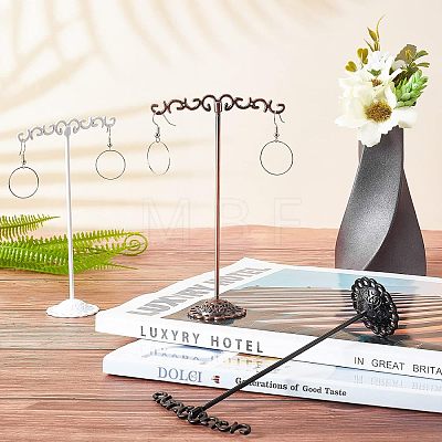 Solid Iron Plating Earring Display Stand Sets EDIS-FG0001-29-1