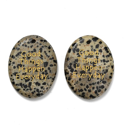 Natural Dalmatian Jasper Pendants G-K353-06G-1