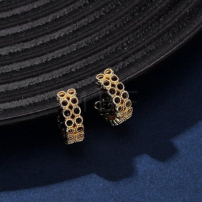 Brass C-Shaped Cuff Earrings EJEW-D332-05B-G-1
