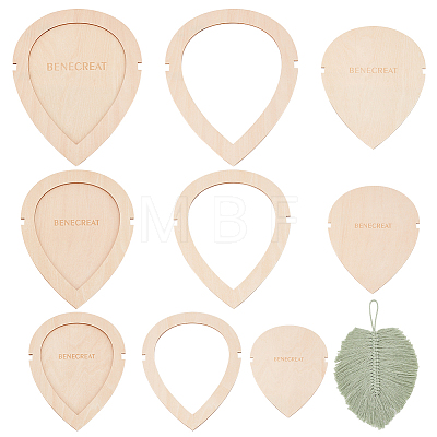 Wooden Leaf DIY-WH0430-670-1