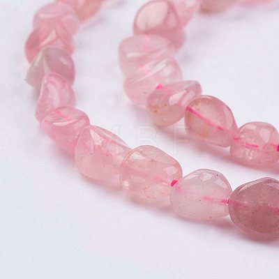 Natural Rose Quartz Beads Strands G-F439-01-1