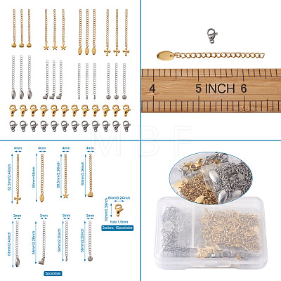 Craftdady DIY 304 Stainless Steel Jewelry Finding Kits DIY-CD0001-09-1