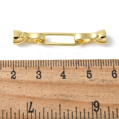 Brass Fold Over Clasps KK-M320-23G-1