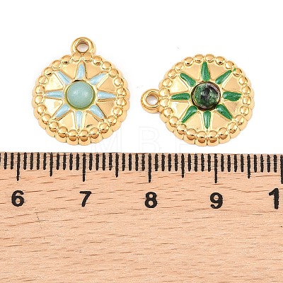 Natural & Synthetic Mixed Gemstone Pendants STAS-B132-03G-1