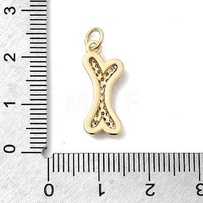 Brass Micro Pave Cubic Zirconia Pendants KK-H529-19G-1
