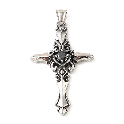 Easter 304 Stainless Steel Pendants STAS-F363-02A-AS02-1