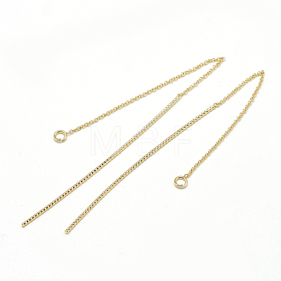Brass Chain Big Pendants X-KK-T032-169G-1