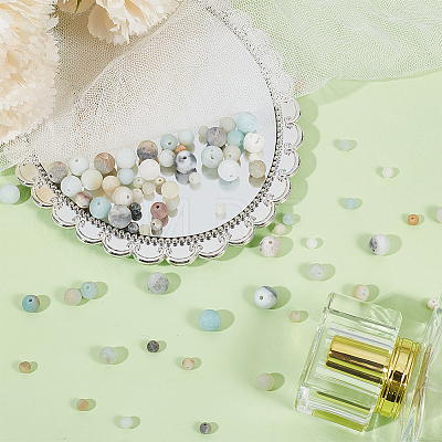285Pcs 3 Styles Natural Flower Amazonite Beads G-ME0001-38-1