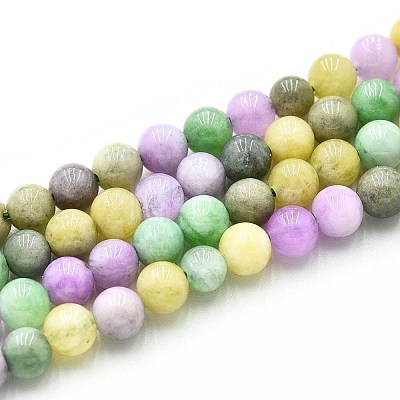 Natural Quartz Beads Strands G-N355-6mm-66-1