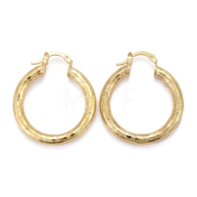 Brass Hoop Earring EJEW-P265-09G-1