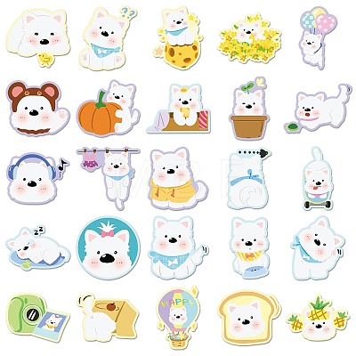 50Pcs Dog PET Waterproof Stickers PW-WG14021-01-1