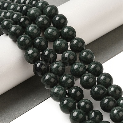 Natural Black Jade Beads Strands G-H067-A03-10MM-1