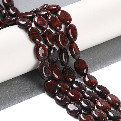 Natural Brecciated Jasper Beads Strands G-H029-A01-01-1