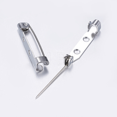 304 Stainless Steel Pin Brooch Back Bar Findings STAS-L198-09P-1