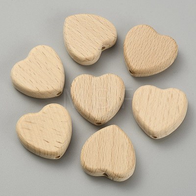 Wood Beads WOOD-WH0034-10A-1