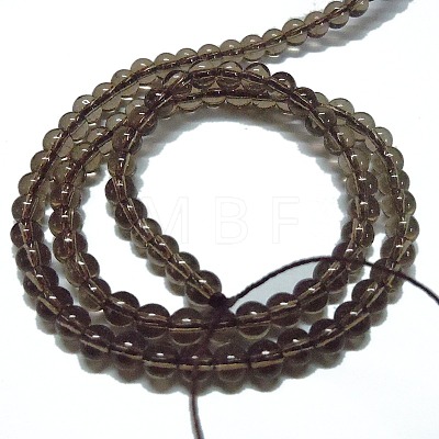 Synthetic Smoky Quartz Beads Strands G-C076-12mm-4A-1