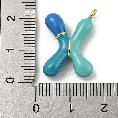 Brass Enamel Pendants KK-E093-03G-X-1