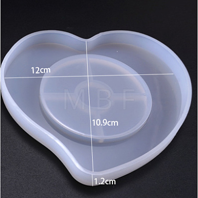 DIY Heart Cup Mat Silicone Molds SIMO-PW0001-117E-1