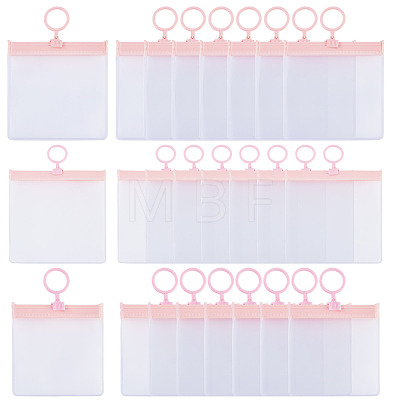 24Pcs 3 Styles Transparent EVA Resealable Bags with Rings ABAG-TA0002-26-1