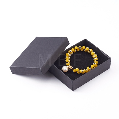 Natural Pearl Charm Bracelets BJEW-JB05963-1