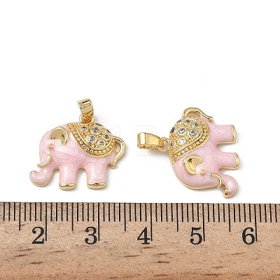 Brass Micro Pave Cubic Zirconia Pendants KK-F924-20B-G03-1
