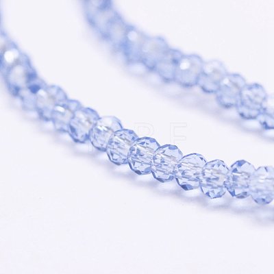 Transparent Glass Beads Strands X-EGLA-K010-A04-1