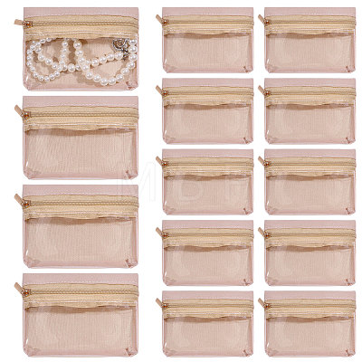 Velveteen Jewelry Zipper Bags ABAG-WH0048-84-1