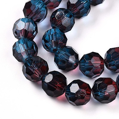 Baking Paint Transparent Glass Beads X1-DGLA-A035-T10mm-A10-1