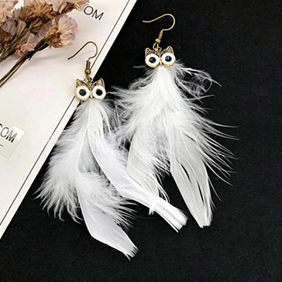 Alloy Enamel Dangle Earrings for Women WGBD3DC-08-1