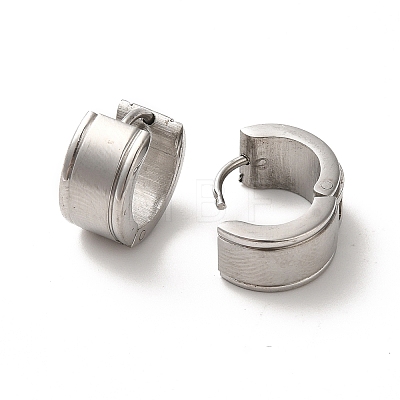 304 Stainless Steel Thick Hoop Earrings EJEW-P255-01P-1