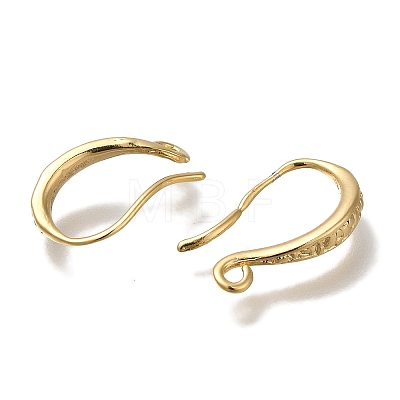 Brass Earring Hooks KK-H502-14G-1