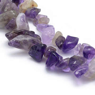 Natural Amethyst Beads Strands G-P332-07-1