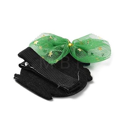 Saint Patrick's Day Sequins Felt Alligator Hair Clips PHAR-K004-01E-1