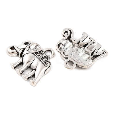 Tibetan Style Alloy Charms Pendants TIBEP-A124745-AS-LF-1