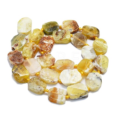 Natural Yellow Opal Beads Strands G-K245-L01-01-1