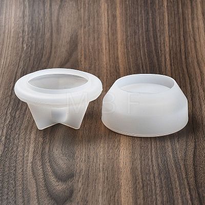 Round DIY Silicone Candle Cup Molds DIY-P078-08-1