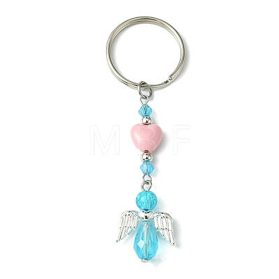 Glass & Acrylic Pendant Keychain KEYC-JKC00642-03-1