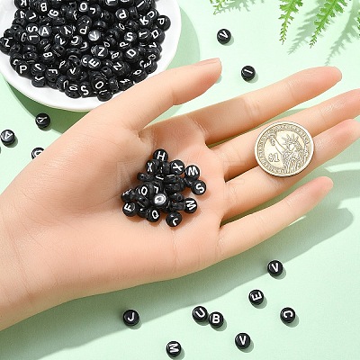 Opaque Acrylic Horizontal Hole Beads SACR-YW0001-70-1