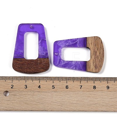 Resin & Wood Pendants WOOD-F015-11H-1